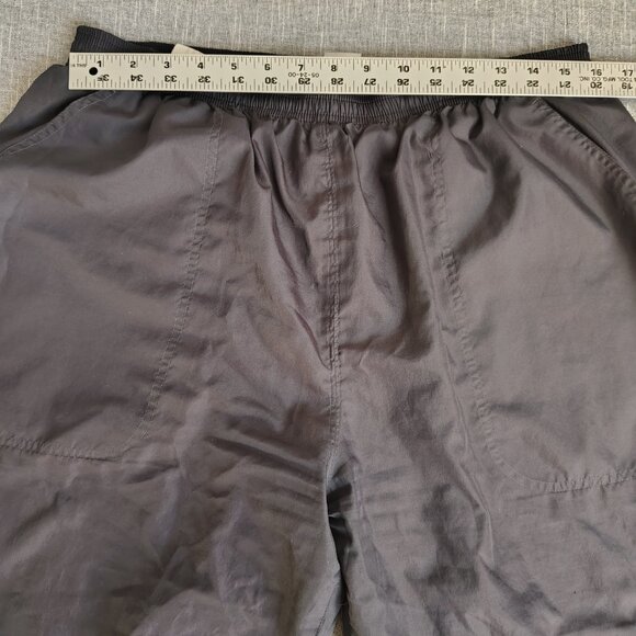 Vintage adidas Track Pants Size XL Charcoal Yellow Mesh Lined Athletic - Picture 3 of 16